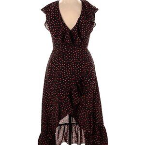 Nasty Gal Inc. High/Low Midi Wrap Dress Size L